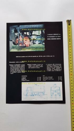 Bremach Motocarro ND3-AU depliant originale ITALIANO 3 wheeler brochure