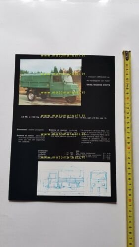 Bremach Motocarro ND3-NU depliant originale anni 70 ITALIANO 3 wheeler …