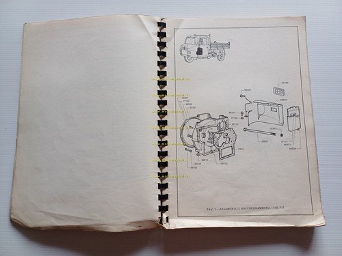 Bremach ND3 motocarro catalogo ricambi originale anni 70
