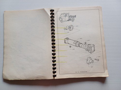Bremach ND3 motocarro catalogo ricambi originale anni 70