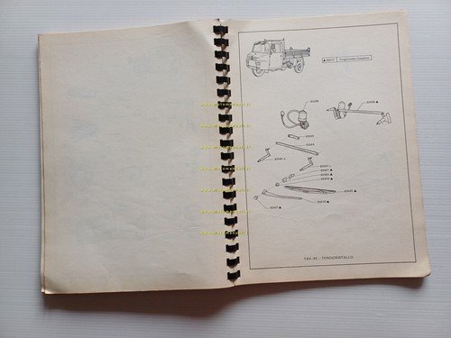 Bremach ND3 motocarro catalogo ricambi originale anni 70
