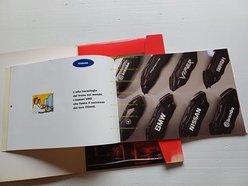 Brembo presentazione aziendale anni 2000 cartella stampa originale italiano