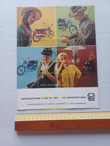 Bridgestone produzione modelli 50 - 60 - 90 1965 depliant …