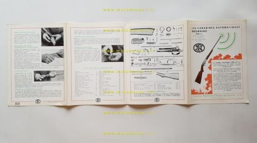 Browning FN carabine 22 mm Mod. A depliant originale anni …