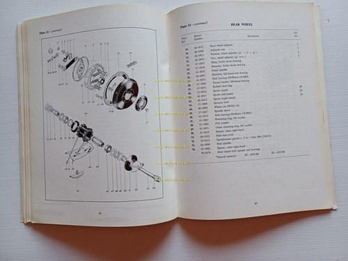 BSA B25 Starfire 250 1970 catalogo ricambi Inglese originale