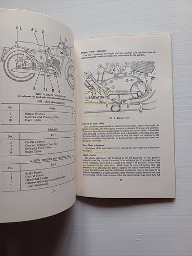 BSA Bantam Supreme 175 D10 1966 manuale uso manutenzione originale …