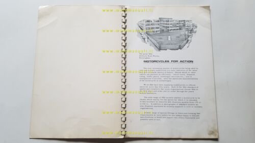 BSA catalogo produzione modelli 175-250-350-441-650 1968 depliant originale