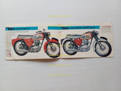 BSA catalogo produzione modelli 1968 depliant INGLESE originale