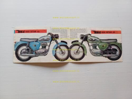 BSA catalogo produzione modelli 1968 depliant INGLESE originale