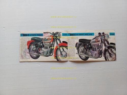 BSA catalogo produzione modelli 1968 depliant INGLESE originale
