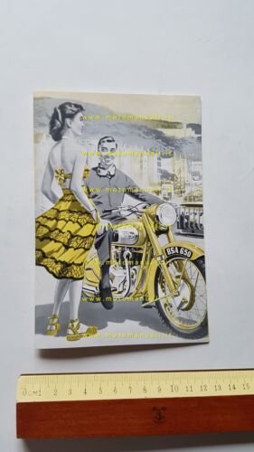 BSA catalogo produzione modelli moto 1952 depliant originale italiano