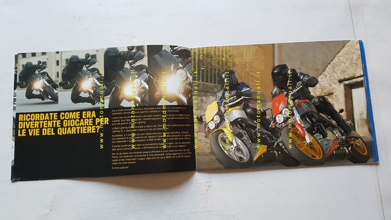 Buell produzione modelli 2003-04 depliant originale ITALIANO