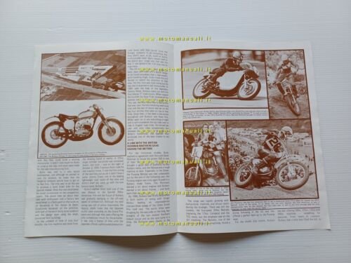 Bultaco 1973 ristampa da Motor Cycle Weekly depliant inglese originale