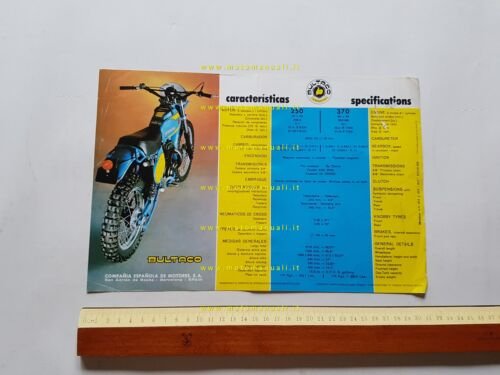 Bultaco Frontera 250 - 370 1978 depliant originale spagnolo