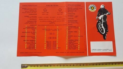 Bultaco Frontera 360-250 1974 depliant originale brochure