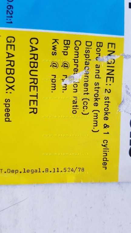 Bultaco Frontera Mk II 370 - 250 Enduro 1978 depliant …