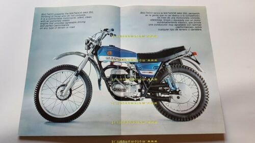 Bultaco Matador 350 MK9 1975 depliant originale Spagnolo brochure