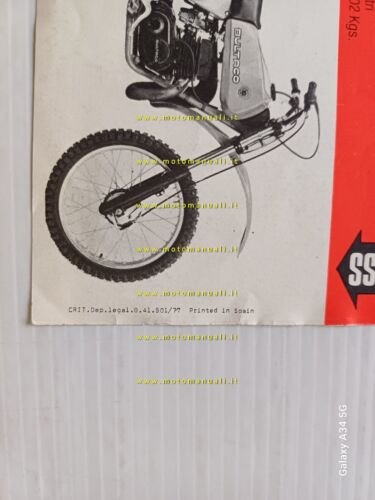 BULTACO produzione modelli 1977 Vesterinen depliant originale ITALIANO