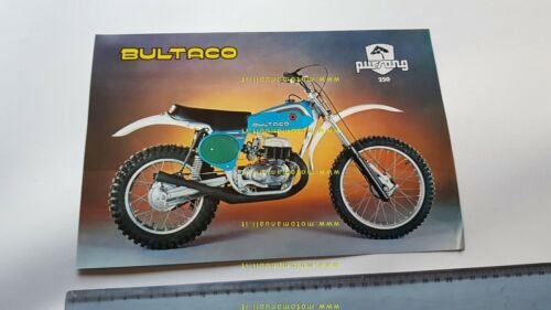 Bultaco Pursang 250 Cross 1977 depliant originale Spagnolo brochure