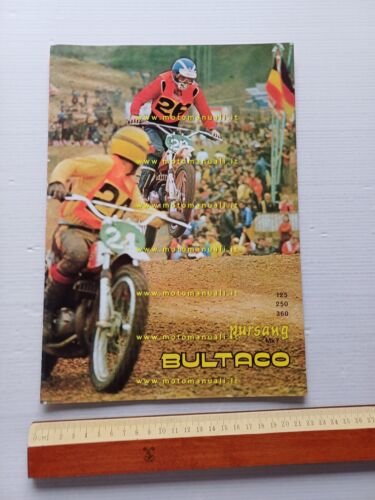 Bultaco Pursang 360 250 125 MK7 1974 depliant originale spagnolo