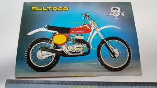 Bultaco Pursang 370 Cross 1977 depliant originale Spagnolo brochure