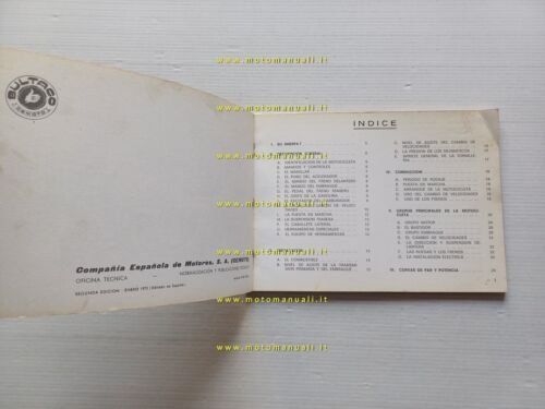 Bultaco Sherpa T 250 - T 350 1973 manuale uso …