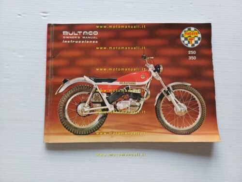 Bultaco Sherpa T 250-350 1972 manuale uso manutenzione originale owner's …