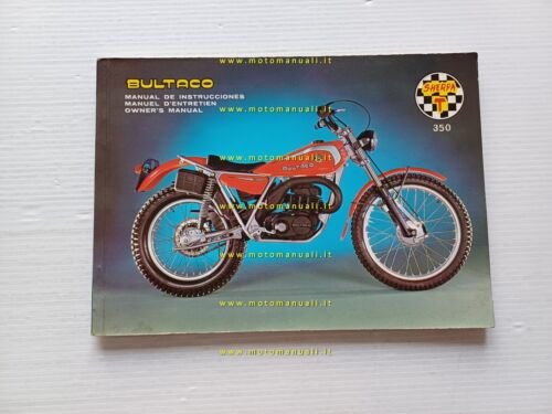 Bultaco Sherpa T 250-350 1978 manuale uso manutenzione libretto originale