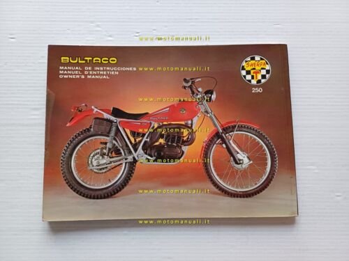 Bultaco Sherpa T 250-350 1978 manuale uso manutenzione libretto originale