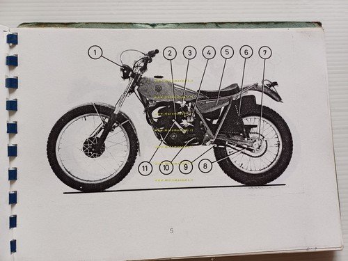 Bultaco Sherpa T 250-350 manuale uso manutenzione libretto testo italiano
