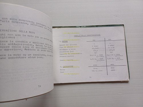 Bultaco Sherpa T 250-350 manuale uso manutenzione libretto testo italiano