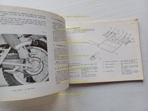 Bultaco Sherpa T 250 Trial 1971 manuale uso manutenzione originale