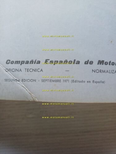 Bultaco Sherpa T 250 Trial 1971 manuale uso manutenzione originale