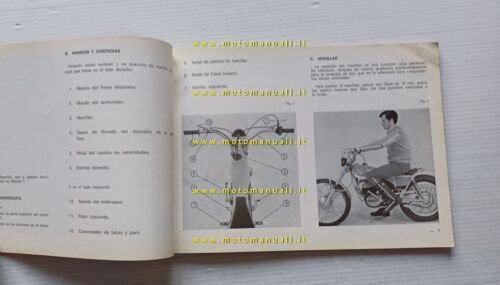 Bultaco Sherpa T 250 Trial 1971 manuale uso manutenzione originale