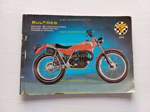 Bultaco Sherpa T 350 - 250 1978 manuale uso manutenzione …