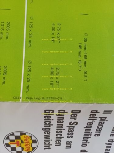 Bultaco Sherpa T 350 trial 1979 depliant originale