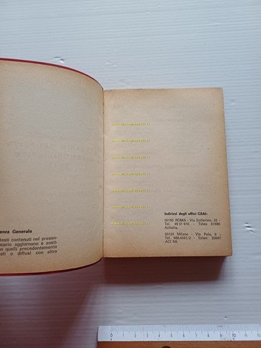 C.S.A.I. annuario sportivo automobilistico 1972 originale