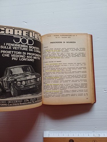C.S.A.I. annuario sportivo automobilistico 1972 originale