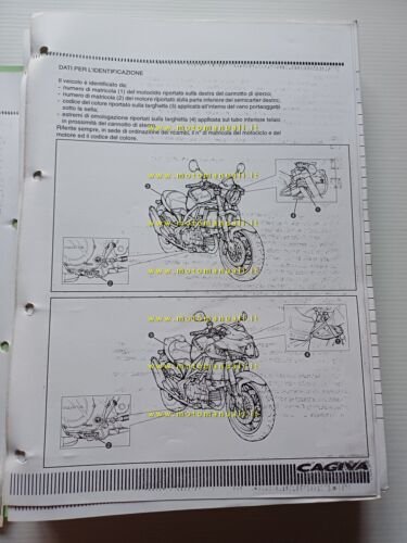 Cagiva 1000 Raptor V-Raptor 2000 manuale officina italiano originale shop …