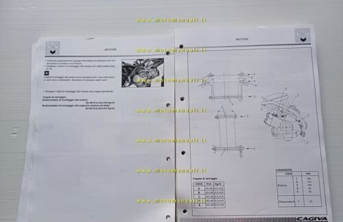 Cagiva 1000 Raptor V-Raptor 2000 manuale officina italiano originale shop …