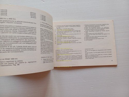 Cagiva 125 Aletta Electra 1984 manuale uso manutenzione originale Italiano