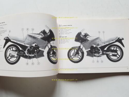 Cagiva 125 Aletta Oro 1985 manuale uso manutenzione libretto originale