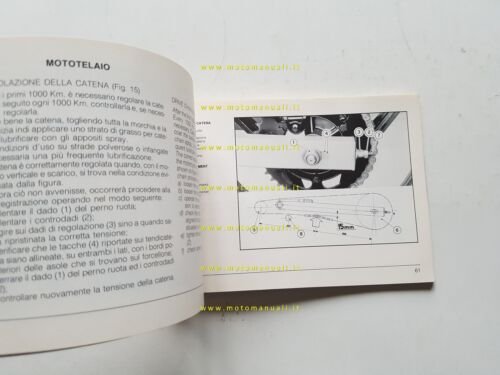 Cagiva 125 Aletta Oro 1985 manuale uso manutenzione libretto originale