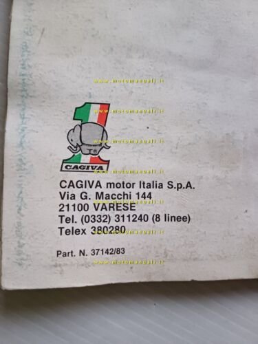 Cagiva 125 Aletta Rossa 1983 manuale uso manutenzione originale owner's …