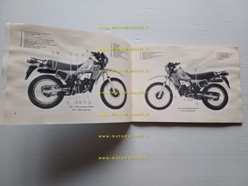 Cagiva 125 Aletta Rossa 1983 manuale uso manutenzione originale owner's …
