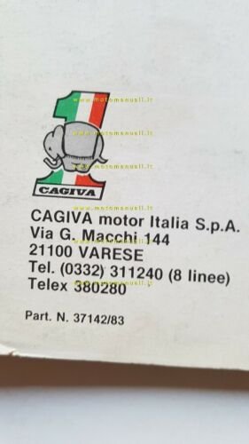 Cagiva 125 Aletta Rossa 1983 manuale uso manutenzione originale owner's …