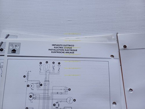 Cagiva 125 Blues 1988 AGGIORNAMENTO manuale officina originale