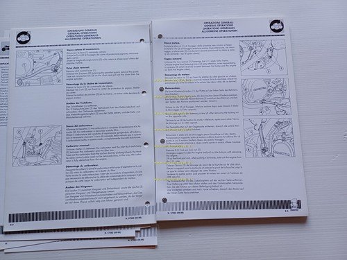 Cagiva 125 Blues 1988 AGGIORNAMENTO manuale officina originale