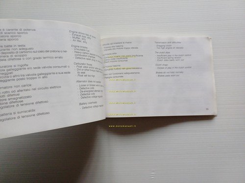 Cagiva 125 Blues 1988 manuale uso manutenzione libretto originale Italiano