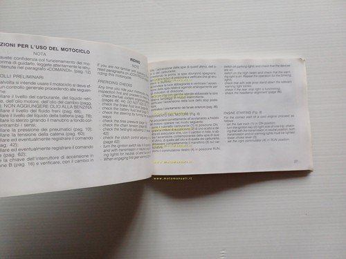 Cagiva 125 Blues 1988 manuale uso manutenzione libretto originale Italiano